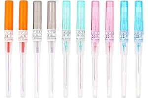 Tvalccoy Piercing Needles 22g 20g 18g 16g 14g Septum Nose Ear Body Piercing Kit