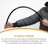 Crystals 12-Piece Drain Rods Set 9.2M Flexible Drainage Rods with Plunger view 5