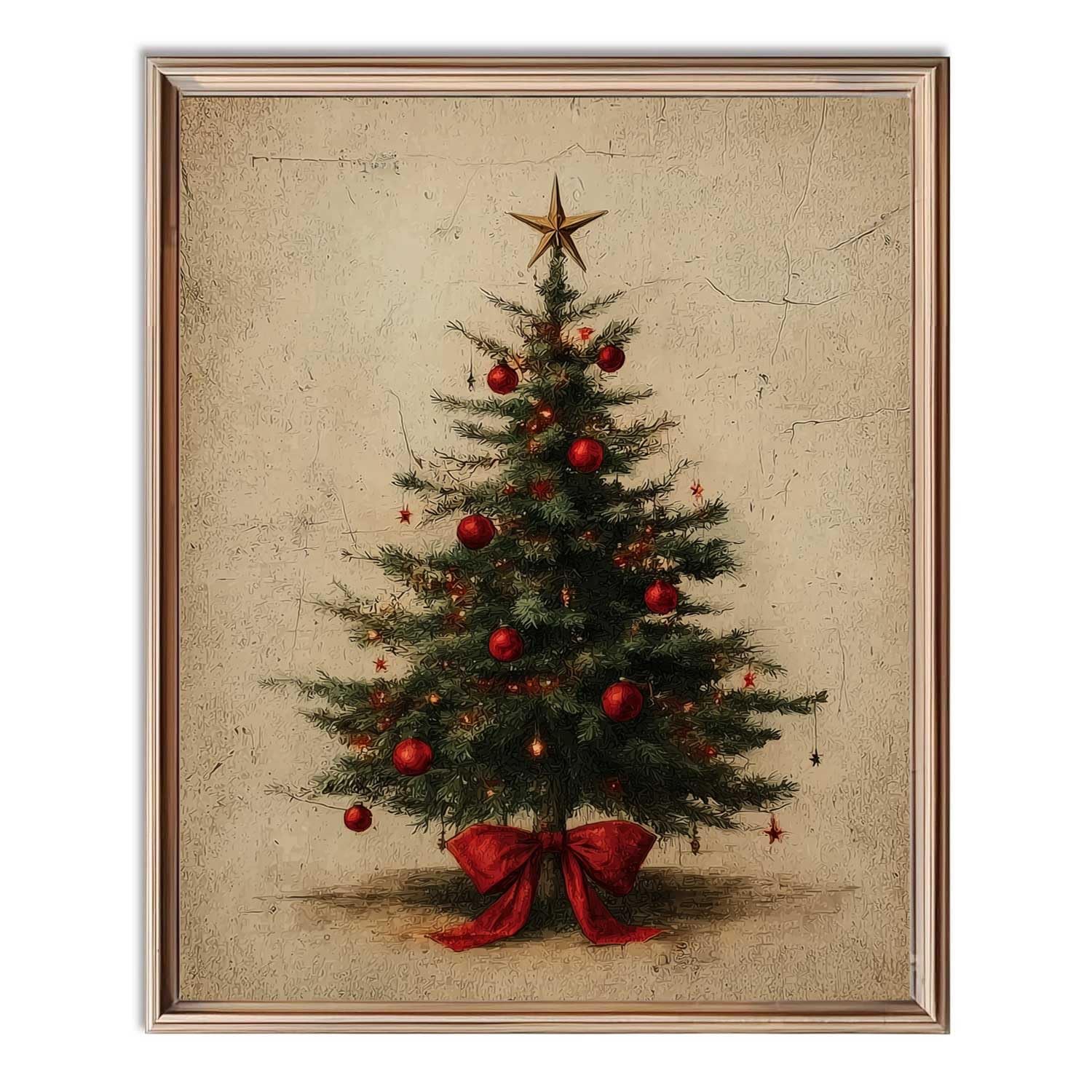 Photo 1 of **FRAME NOT INCLUDED**
Vintage Christmas Tree Print – Rustic Holiday Wall Art – Modern Farmhouse Christmas Décor – Classic Winter Artwork for Home or Office – Festive Christmas Gift Idea – Unframed (11X14INCH)