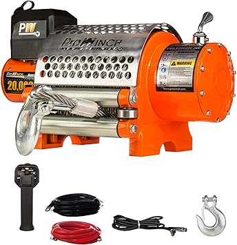 Amazon Co Jp Prowinch 00ポンド 電気防水ウインチワイヤーロープ 24v ワイヤレス Diy 工具 ガーデン