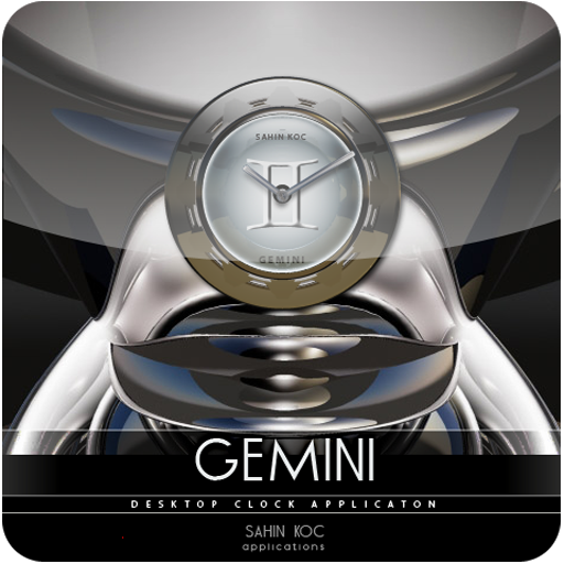 Gemini Beautiful Clock Widget Zodiac Theme for Android