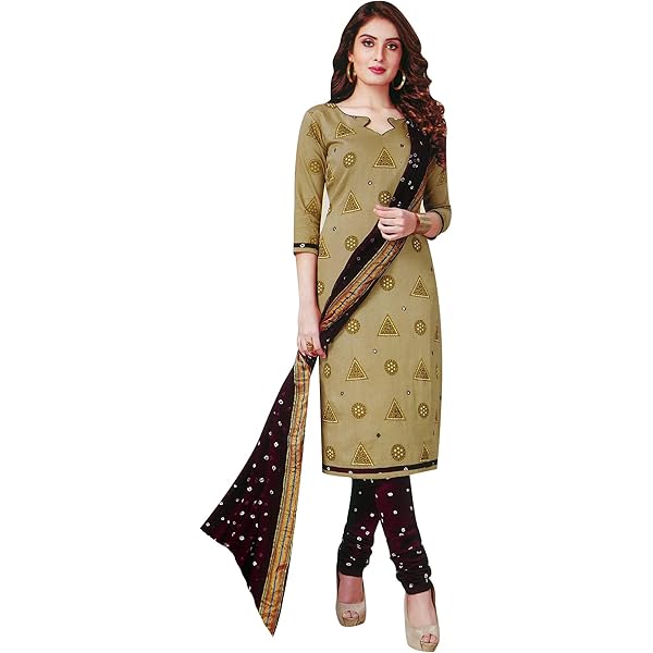 Pakistani Dress Salwar Kameez Ladyline Costume Salwar Kameez Imprimé 100 % Coton Bandhani Avec Salwar Kameez Femme