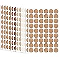 Screw Hole Cover Stickers, 648 Pcs Self Adhesive Furniture Screw Hole Cap Covers Stickers Wood Textured Screws Holes Sealing