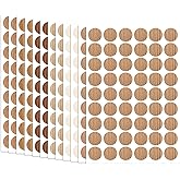 Screw Hole Cover Stickers, 648 Pcs Self Adhesive Furniture Screw Hole Cap Covers Stickers Wood Textured Screws Holes Sealing 