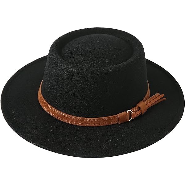 Felt Fedora Hat For Women And Men Vintage Wide Brim Winter  display picture 3