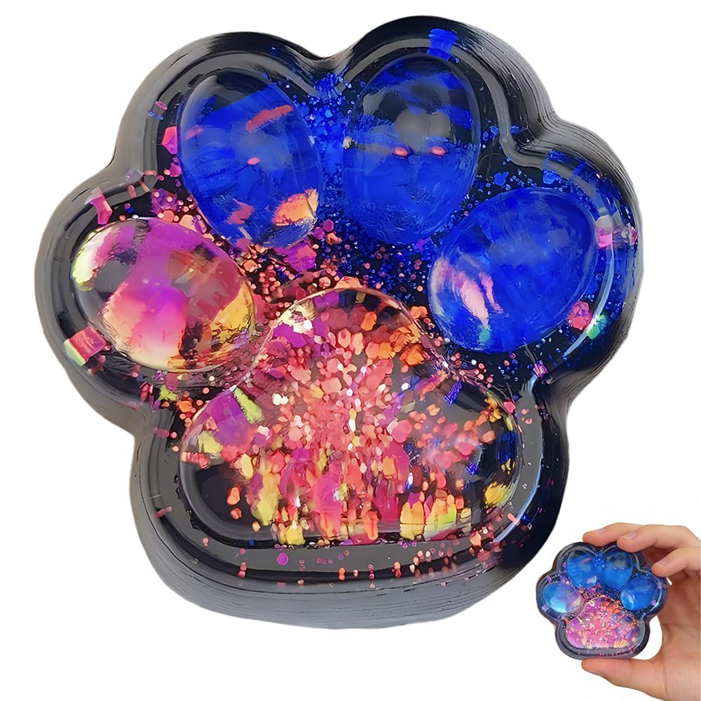 Cat Paw, Starry Sky Cat Paw – Taba Paw, Taba Paw for Adults, Party Favors (Red and Blue)