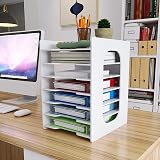 PUNCIA 7-Tier Desktop Paper Organiser Letter Tray A4 File Holder