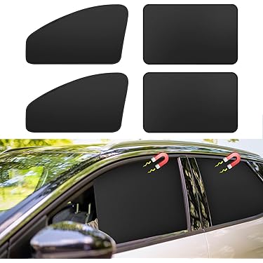 Zonwering Aangepaste Zonneschermen Voor Zijruiten Van Auto's Voor VW Hatchback 2011-2018, Magnetische Voor, Ademende Gaasbescherming Achterkant(‎G-rear Windshield