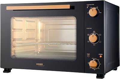 Cooks Professional 48L Mini Oven Portable Electric Countertop Cooker Black