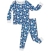 EASWEET Bamboo-derived Viscose Toddler Boys' Sleepwear Long Sleeve 2 Pieces Boys' Pajama Sets