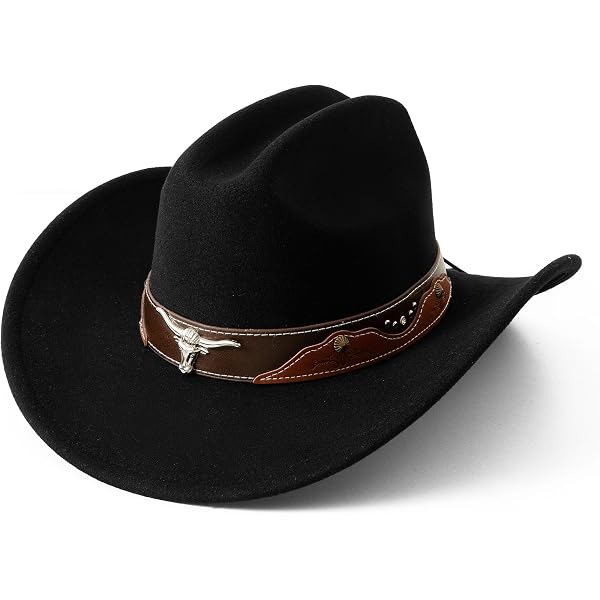 Wide Brim Cowgirl Hat Men Large Wide Brim Cowboy Hats for  display picture 2