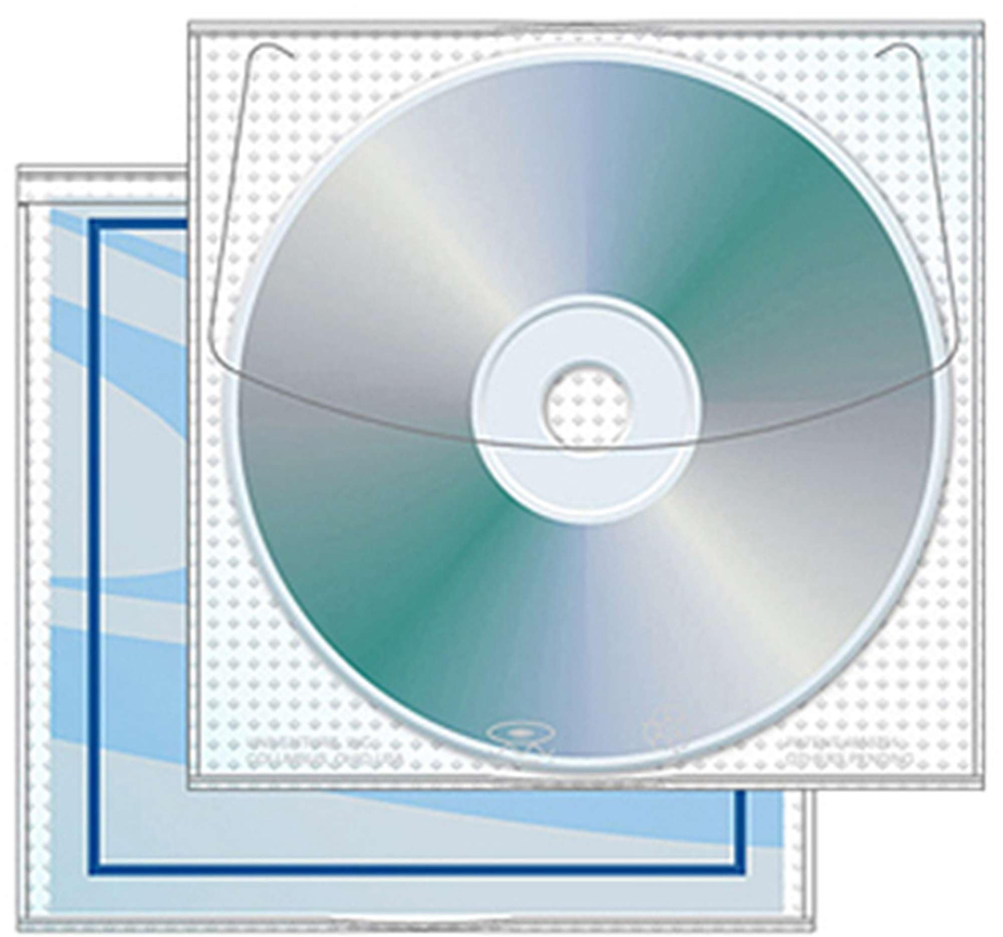 Univenture Modified Jewelpak CD/DVD Sleeve with Pocket - Measures 5.25" x 5"