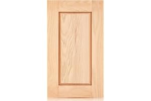 Memorywuu Unfinished Oak Kitchen Cabinet Door Replacement Shaker Cabinet Doors Bathroom Vanity Replacement Doors for Kitchen, Bathroom, Closet(12'' W X 24'' H)