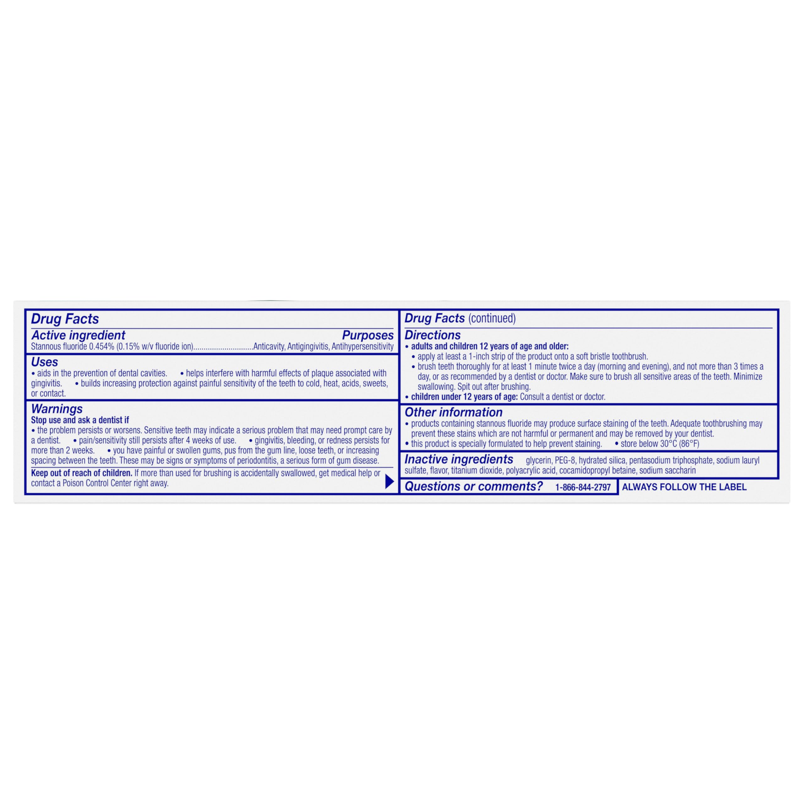 Sensodyne Complete Protection Sensitive Toothpaste For Gingivitis, Sensitive Teeth Treatment, Extra Fresh - 3.4 Ounces