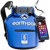 Earth Pak Waterproof Dry Bag with Zippered Pocket - Waterproof Dry Bag Backpack Keeps Gear Dry for Boating, Camping, Fishing,
