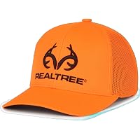 Outdoor Cap With Realtree Blaze Camo - Structured, Adjustable, One Size Fits Most