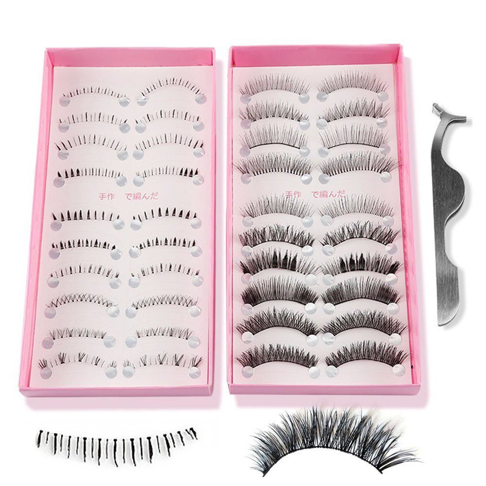 Amazon Com Teenitor Mink Fur False Eyelashes Strip Lashes 3 Paris