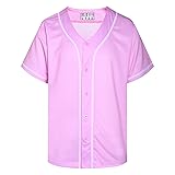 Pullonsy Men's Women's Baseball Jersey Full Button
