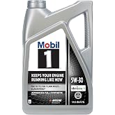 Mobil 1 Advanced Full Synthetic Motor Oil 5W-30, 5 Quart | 10,000-Mile Protection | Triple Action Formula | Friction Reduction
