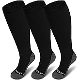 CaiDieNu Plus Size Compression Socks: Wide Calf Compression Socks for Women and Men Knee High Pregnant Nurses Running Travel