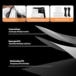 72 Inch Projector Screen Outdoor: VOOPVOR Upgraded