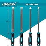 Libraton 31PC Metal File Set for Wood Steel Jewelry Riffler Needle Files view 3