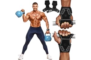 Lifting Wrist Straps for Weightlifting, Double Layer Leather for Weight Lifting Wrist Wraps, Deadlifts, Heavy Powerlifting an