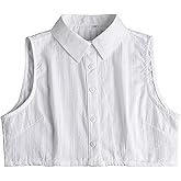 QLX Detachable Collar Shirts for Women Dickey Collar Sizes S M L XL 2XL
