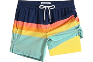 maamgic Mens 5 Inch Stretch Swimming Shorts Compression Liner Swim Trunks Swimwear Bathing Suits Beach Wear Swim Suits