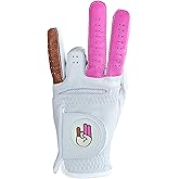 Scale Wear Design Shocker Funny Golf Glove - Men’s All Weather Grip Durable Premium Japanese Synthetic Leather LH RH Performance Gear S Thru XXL Sizes for Golfers