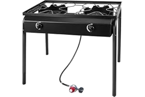 ALPINE CUISINE Aramco (ARAOT) Double Burner, Large, Black
