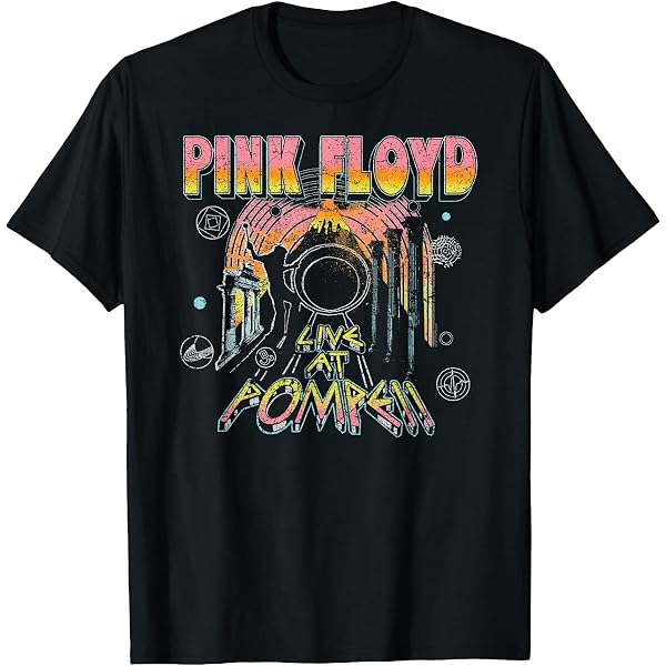 Merchcode LADIES PINK FLOYD LOGO TEE - T-shirt con stampa - black/nero