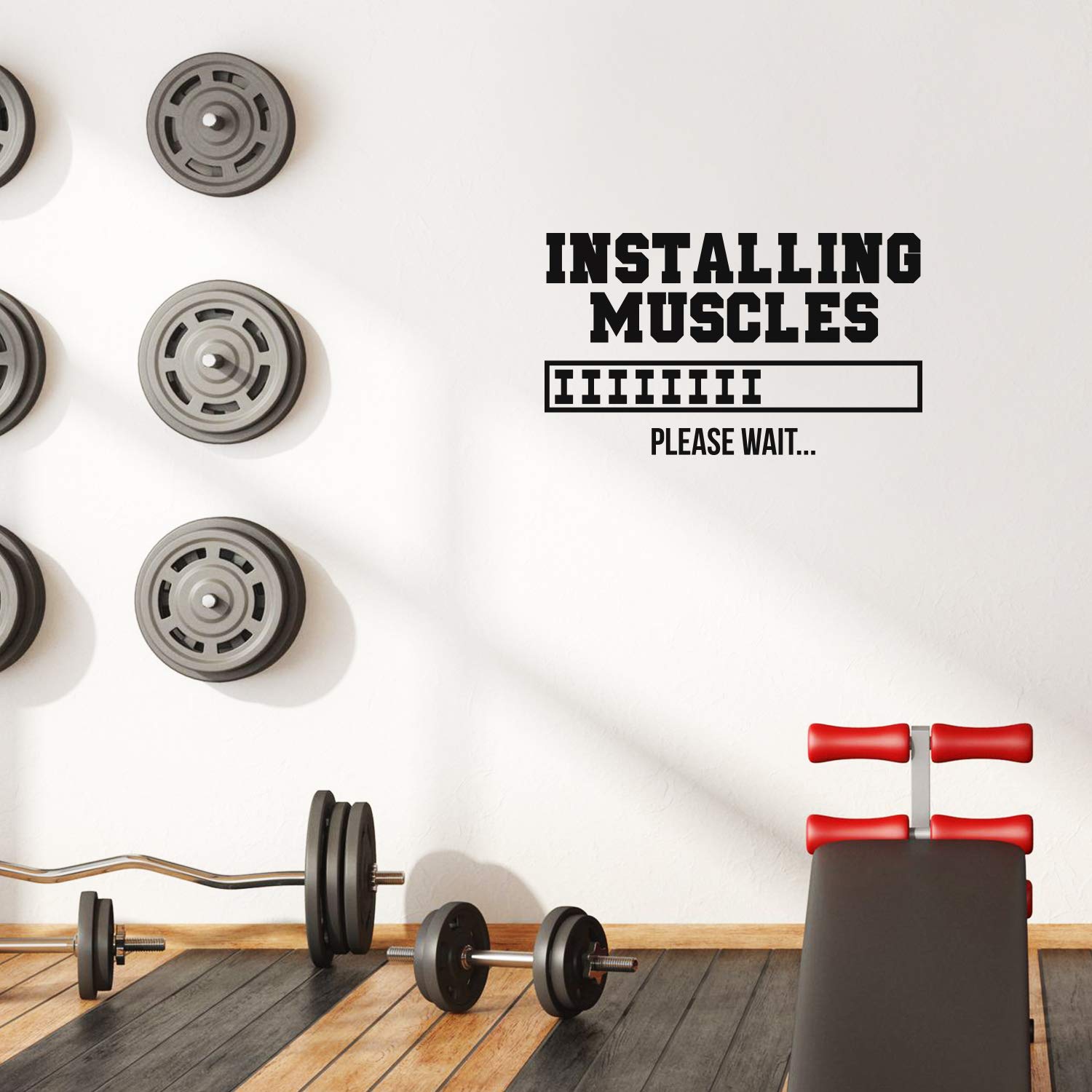 Vinyl Wall Art Decal - Installing Muscles - 17