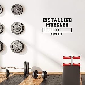 Vinyl Wall Art Decal - Installing Muscles - 17