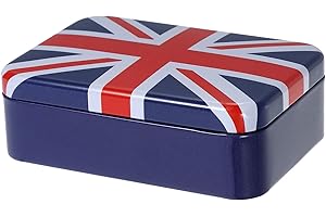 iplusmile Tinplate Candy Box with Lid for Independence Day, Rectangular Decorative Container with Fine