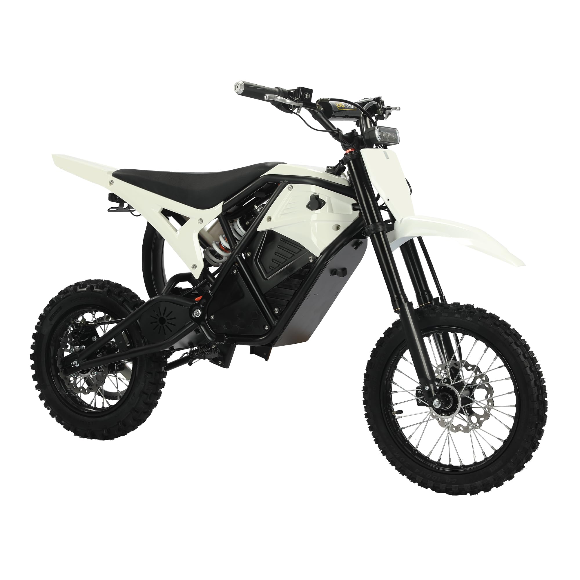 Photo 1 of ***MINOR DAMAGE*** Windone RM7 Electric Dirt Bike for Teens Adults Age 13+, 2200W Ebike, 48V 22.5Ah Up to 37MPH & 45-Mile Electric Motorcycle, 14"/12" Off-Road Tire E-Bike, Dual Hydraulic Brakes, Full Suspension, White