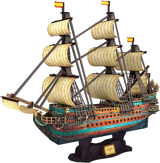 CubicFun 3D Puzzles Model Ship Boat Construction Kit the San Felipe