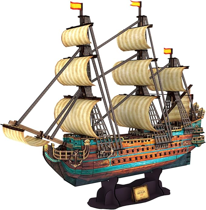 CubicFun 3D Puzzles Model Ship Boat Construction Kit the San Felipe
