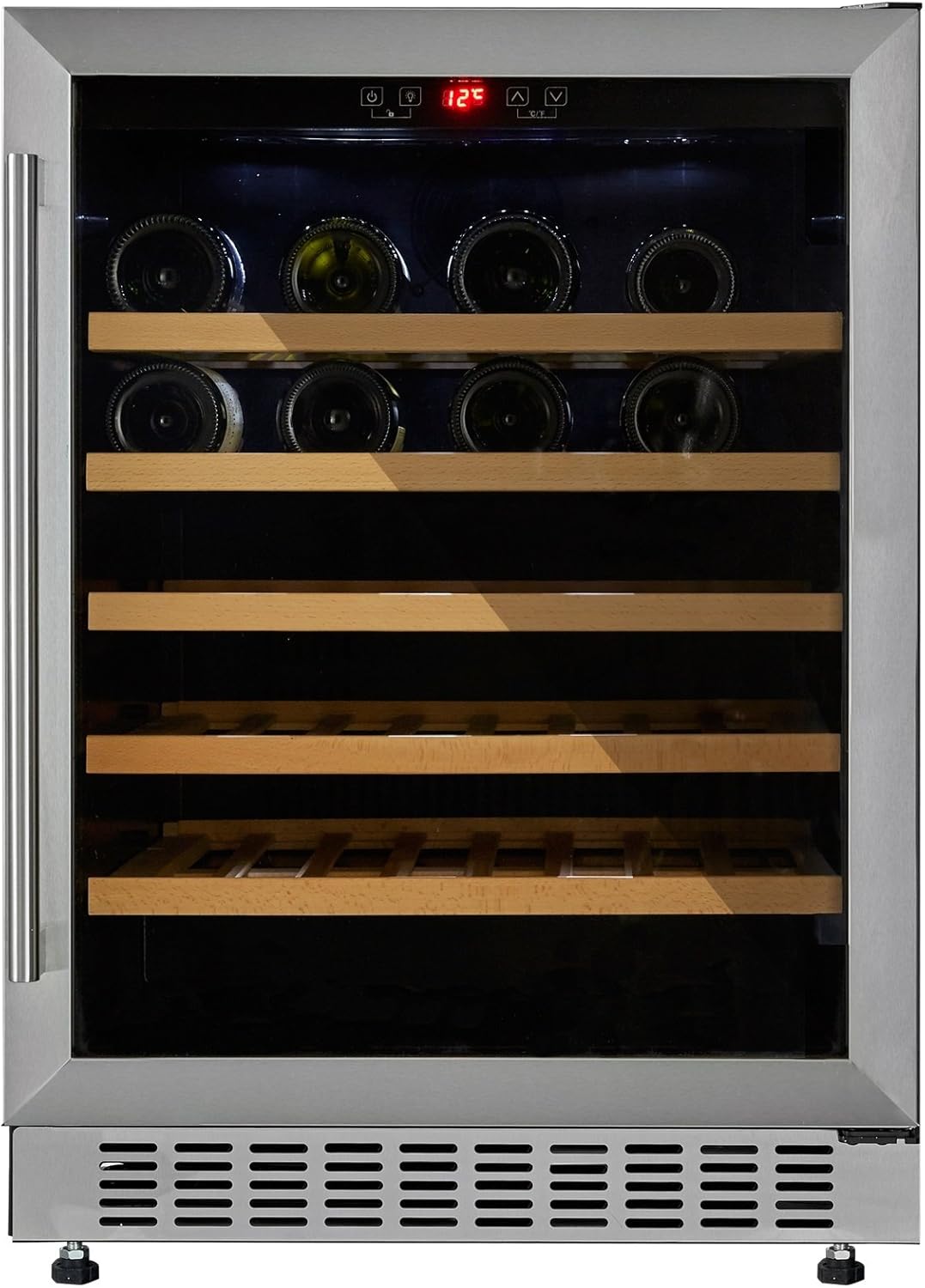 Cookology CWC600SS 60cm Wine Cooler in Stainless Steel 54 Bottle