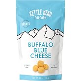 Kettle Head Popcorn Buffalo Blue Cheese, 4.1 oz &ndash; Gourmet Spicy Cheesy Popcorn Snack, Bold Buffalo Flavor, Small Batch Popped Corn