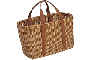 MYCENSE Storage Basket Gourd Grass Basket Home Storage Bin Simple Cosmetic Box Woven Box Desktop Sundries Organizer for Table