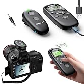 for Panasonic Camera Wireless Rechargeable Timer Shutter Release Remote | with LCD &amp; Upgraded Interval Timer for Lumix S5II, S5IIX, GH6, GH5 II, GH5, G9, G85, G7, GX8, FZ1000, FZ2500, FZ300, FZ200