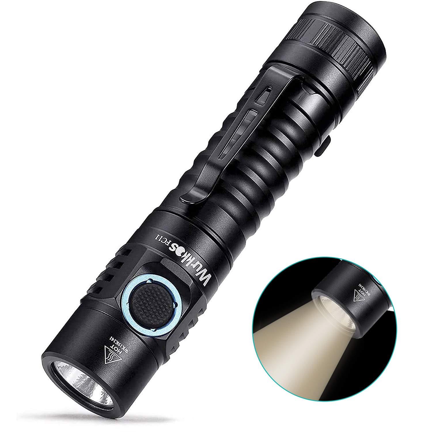 Buy Wurkkos FC11 LED Torch,1300 lumens EDC Flashlight with 90 CRI Light