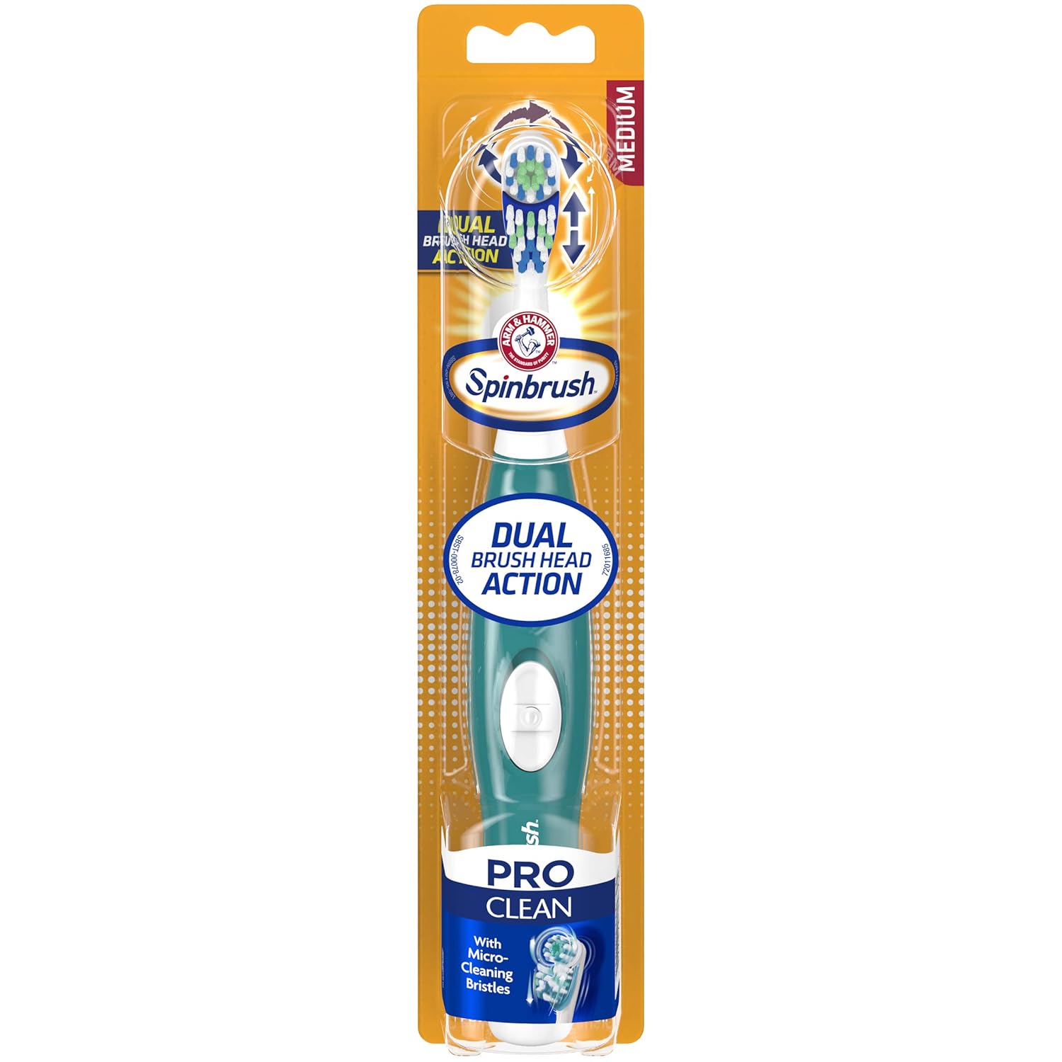 ARM & HAMMER Spinbrush Pro Series Daily Clean Powered Toothbrush Medium - Color