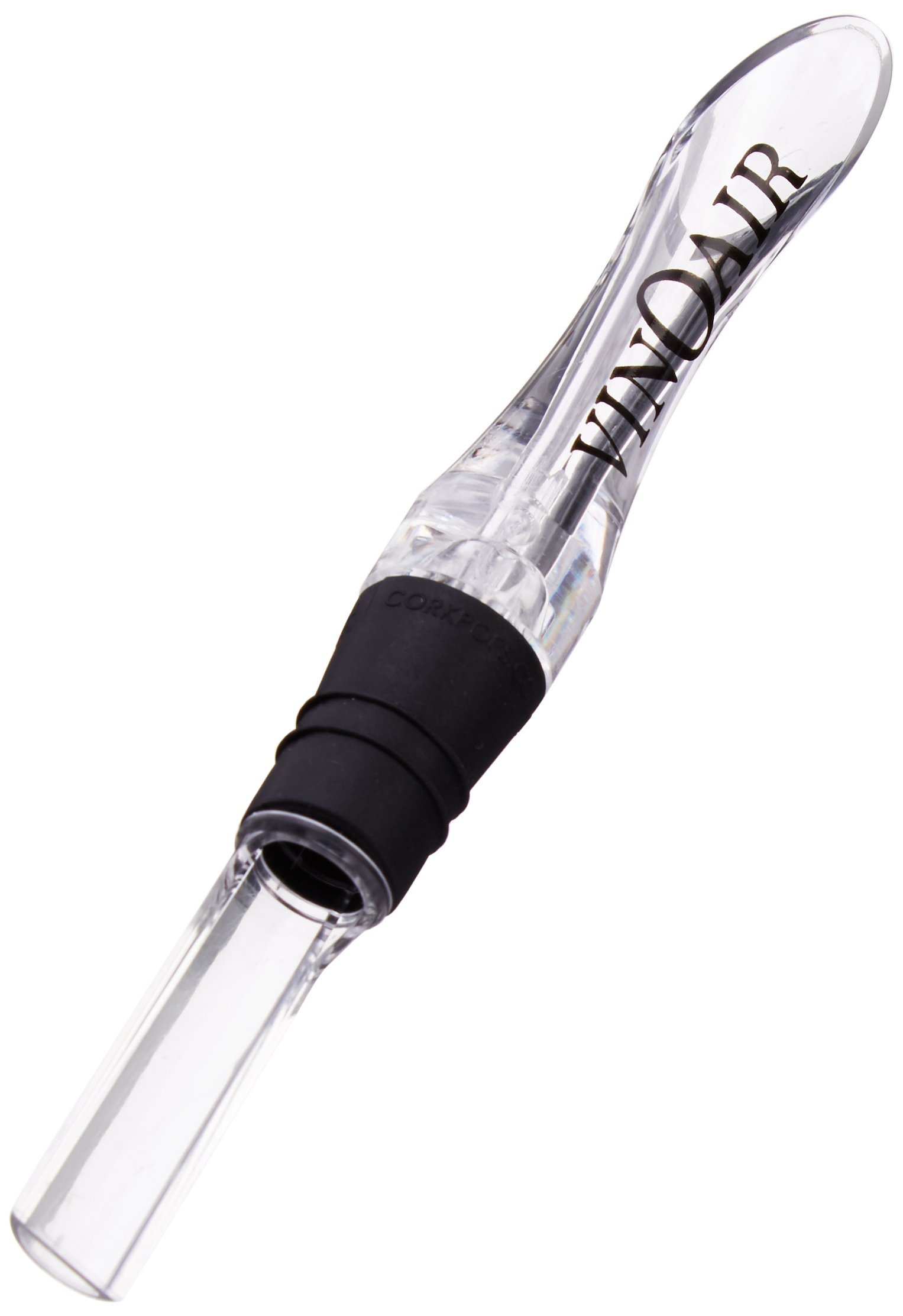 Photo 1 of Cork Pops Clear Giovanni VinOair Wine Aerator and Non Drip Spout, 5.75