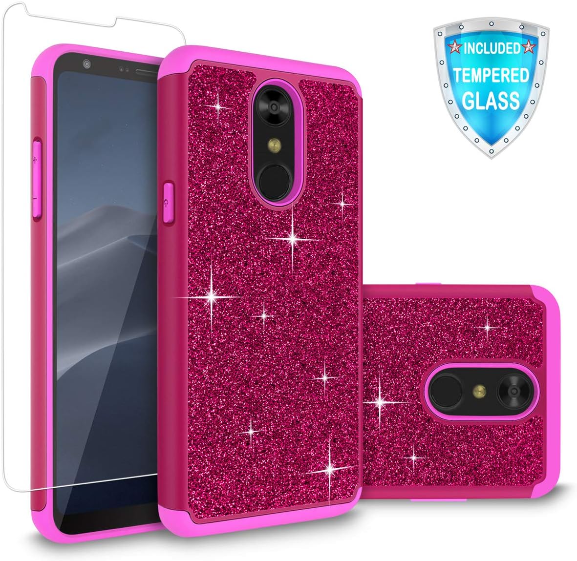 Best lg stylo 4 fullbody phone case with tempered glass
