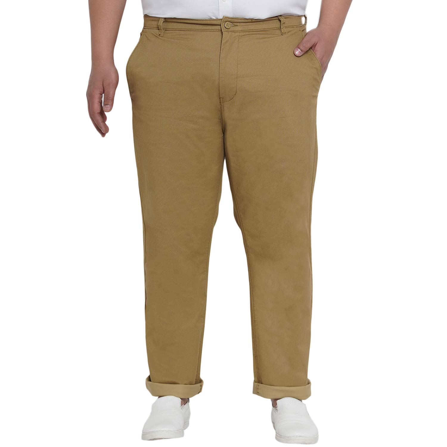 plus size khaki trousers
