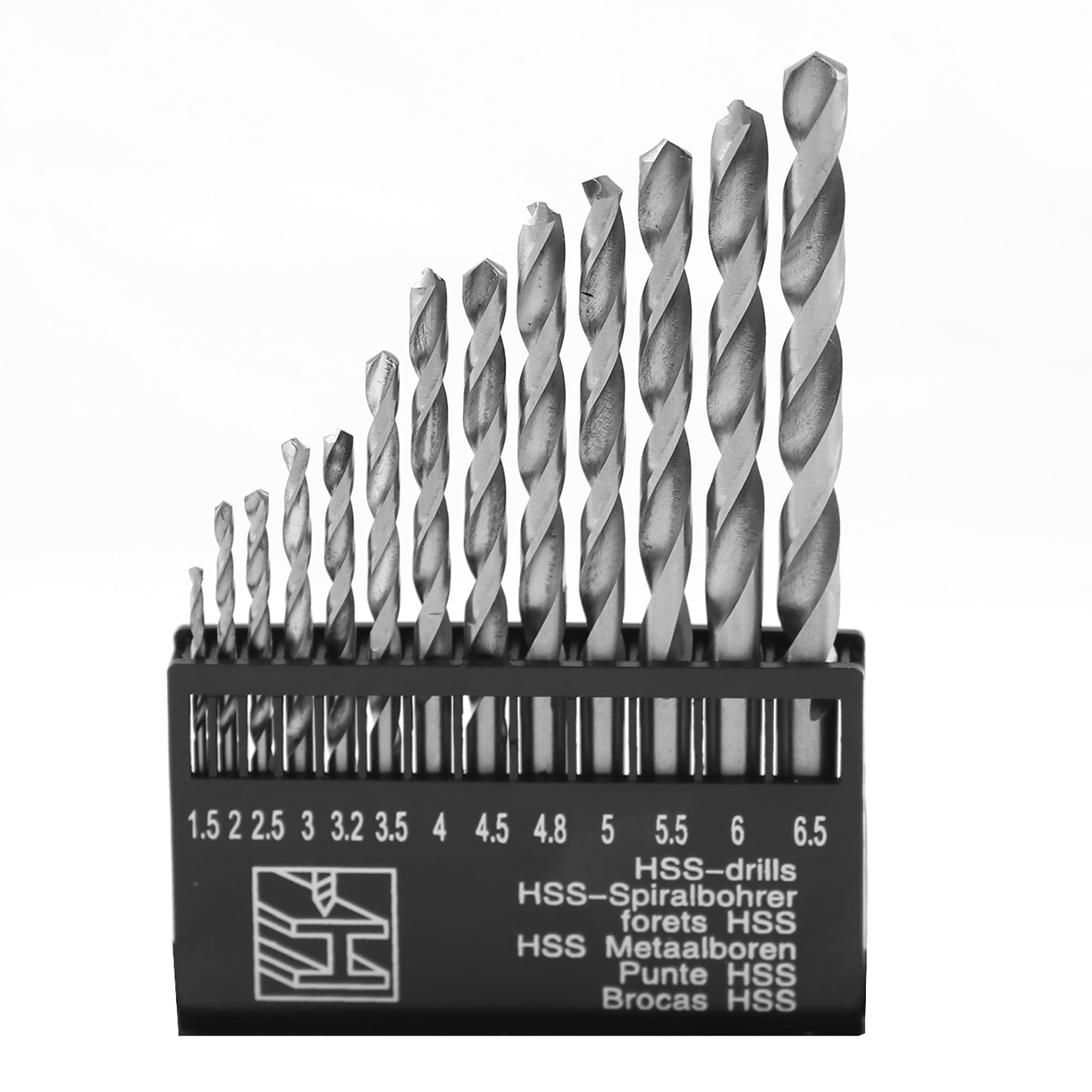 Dekton 13pc HSS Drill Set Pro | Precision Drills 1.5-6.5mm | High-Speed Steel | Ideal for Metal, Wood and Plastic | Durable and Reliable Performance | Includes Storage Case for Easy Organization