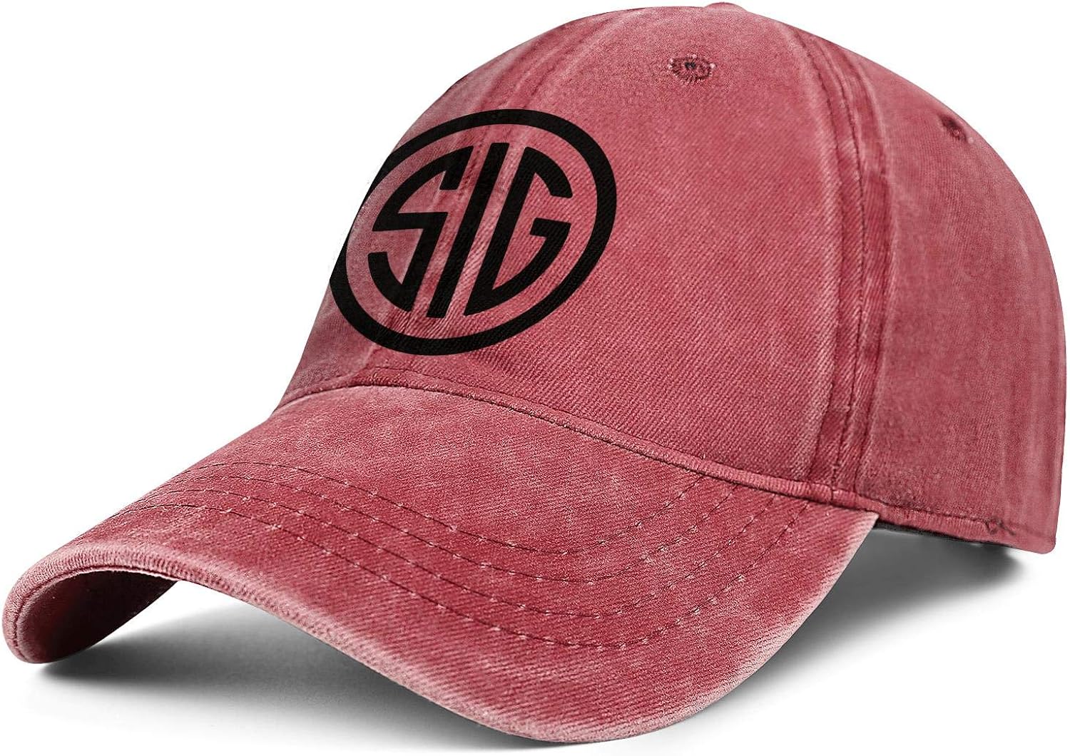 Heart Wolf SIGSauerBlackStoreNotebook Hat Red Denim Flex Fit