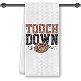 CosxHabitat Fall Football Kitchen Dish Towels, Gifts for Football Lovers Fans Players Mom, Touch Down Season Football Hand Tea Towels for Bathroom Kitchen, 16x24 Inch